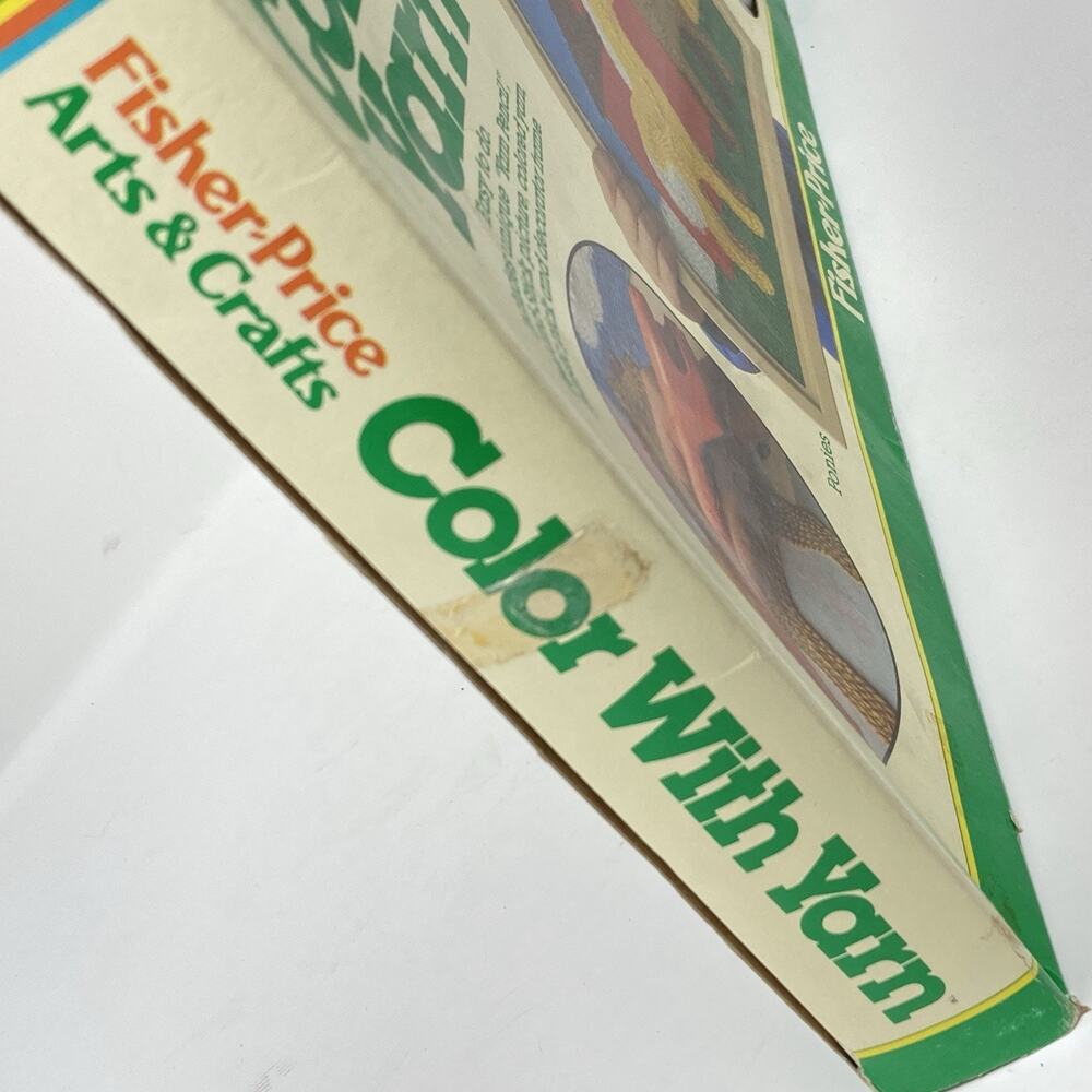 Vintage 1980's Fisher Price Color With Yarn Craft Kit Ponies #751 Hobbies Crafts - Picture 10 of 14